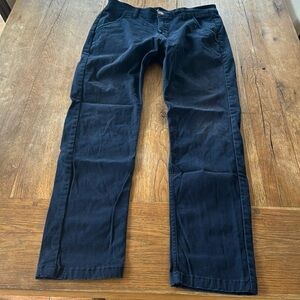 Mugsy Jeans mens dark navy blue Morgan fit chino casual pants EUC